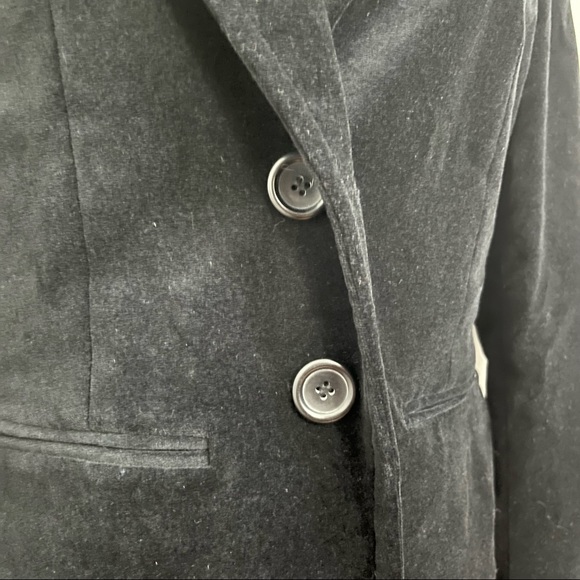 Black Velour Blazer Jacket by Express is NWT. Size 4 - Picture 7 of 12